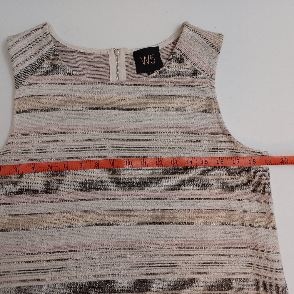 Women's W5 Earth Tone Striped Tank Top Size Large - Picture 3 of 6